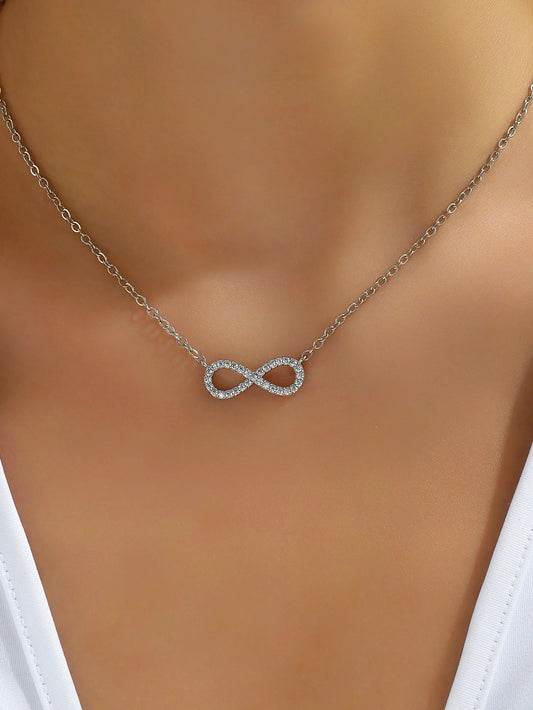 Infinity Necklace in Stainless Steel 